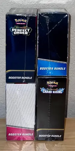 Lot Of 4 Pokemon TCG White Flare, Black Bolt, Chaos Rising, Booster Bundles - Image 4
