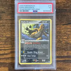 Pokemon Dark Dragonite 15/109 Team Rocket Returns Rare PSA Graded 2004 - Image 1