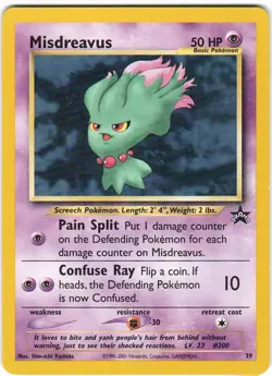 Misdreavus 39 P Wizards Black Star Promos Pokemon LP - Image 1