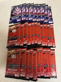 Lot Of 30 Booster Packs One Piece OP13 And OP14 - Image 1