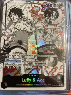 Luffy And Ace Alt Art Leader St 30 Impel Down/white beard Pirate/ Straw Hat - Image 1