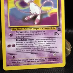 Pokemon 1999 Mew Movie Black Star Promo Rare Vintage Pokemon Card Never Played! - Image 4