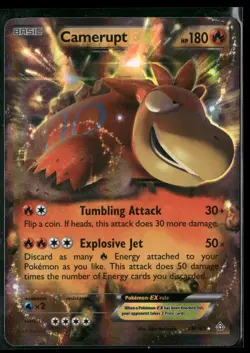 Camerupt EX 29/160 Holo EX Rare Primal Clash Pokemon Near Mint - Image 1