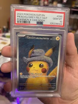PSA 10 VAN GOGH PIKACHU WITH GREY FELT HAT SVP EN 085 PROMO POKEMON CARD ENGLISH - Image 4