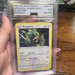 Pokemon Rayquaza SWSH029 Cosmos Holo Black Star Promo AGS 10 GEM MINT - Image 1