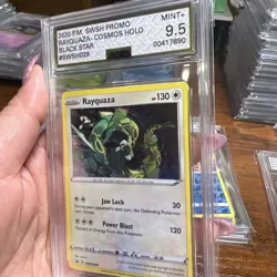 Pokemon Rayquaza Cosmos Holo #SWSH29 Rebel Clash Promo 2020 - AGS 9.5 Mint+ - Image 2