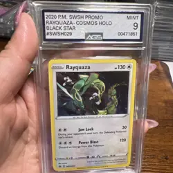 Pokemon Rayquaza Cosmos Holo #SWSH29 Rebel Clash Promo 2020 - Graded AGS 9 - Image 1