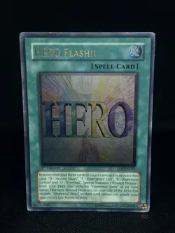 Yu-Gi-Oh HERO Flash!! EOJ-EN042 Ultimate Rare 1st Edition Enemy of Justice LP - Image 1