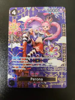 One Piece Perona OP06-093 OP14 SP English Alt Art The Azure Sea's Seven - Image 1