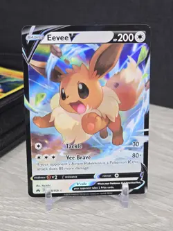 Pokemon Card TCG Eevee V 108/159 SWSH: Crown Zenith 2023 Holo Rare NM - Image 3