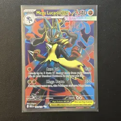 Pokemon TCG Mega Lucario EX Full Art Holo Card 160/132 Ultra Rare Mega Evolution - Image 1