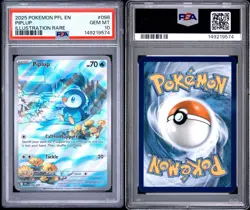 Pokemon TCG 2025 Piplup 098/095 Illustration Rare PSA 10 - Image 3