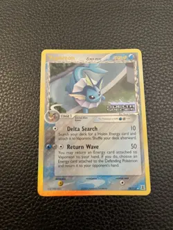 NM Pokemon Tcg Vaporeon EX Delta Species 18/113 Reverse Stamped Holo PERFECT! - Image 1