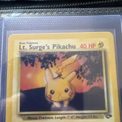 Pokemon - Lt. Surge's Pikachu 84/132 Common Gym Challenge - Image 2