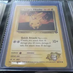 Pokemon - Lt. Surge's Pikachu 84/132 Common Gym Challenge - Image 3