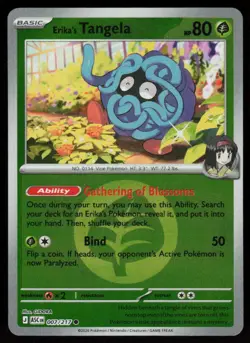 Erika's Tangela (Energy Symbol Pattern) 007/217 Ascended Heroes Pokemon NM - Image 1