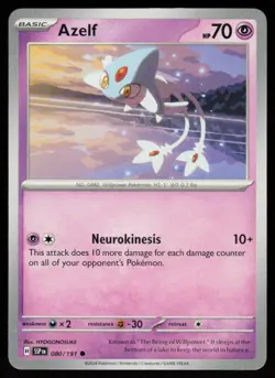 Azelf 080/191 Common Surging Sparks Pokemon Near Mint - Image 1