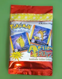 1999 Pokemon Artbox Action Flipz Premier Edition Factory Sealed Booster Pack NEW - Image 1