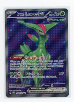 Pokemon TCG - Iron Leaves ex 186/162 - Temporal Forces - Full Art - Image 1