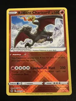 Radiant Charizard 020/159 Pokemon Crown Zenith Radiant Rare Holo NM - Image 1