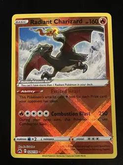 Radiant Charizard 020/159 Pokemon Crown Zenith Radiant Rare Holo NM - Image 3
