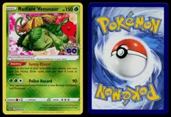 RADIANT VENUSAUR 004/078 RADIANT RARE POKEMON GO POKEMON NM - Image 3