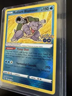 Radiant Blastoise 018/078 Pokemon GO Holo - Image 2