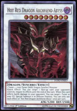 Hot Red Dragon Archfiend Abyss DUPO-EN057 Ultra Rare Duel Power Yu-Gi-Oh NM - Image 1