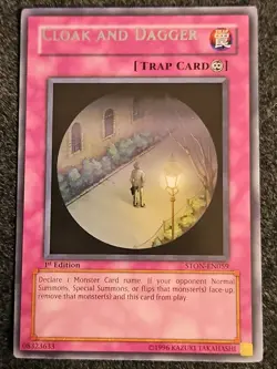 *Misprint* Yugioh Cloak and Dagger Rare STON-EN059 1st Ed NM Nameshift - Image 1