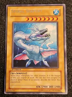 *Misprint* Spiral Serpent - STON-EN003 - Rare 1st Edition NM YuGiOh! Nameshift - Image 1