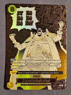 ZEHAHAHAHA! ALT ART MANGA EVENT OP16-116 One Piece The Time of Battle English NM - Image 1