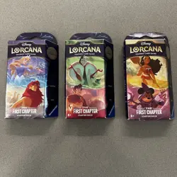 Disney Lorcana The First Chapter TCG Starter Deck - Set/Lot of All 3 Sealed New - Image 1