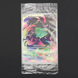 Pokemon TCG Card Bulbasaur 133/132 Mega Evolution Box Topper Stamped - SEALED - Image 1