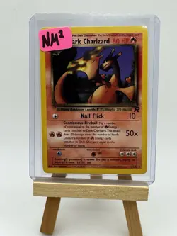 Pokemon TCG Dark Charizard 21/82 Team Rocket Non Holo Vintage Card - Image 3