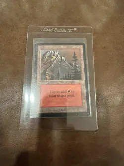 Magic the Gathering Beta Mountain Card MTG - Image 1