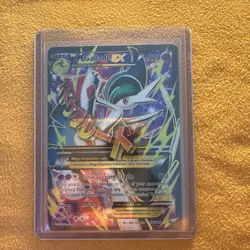 Pokemon TCG M Gallade EX Full Art Holo Rare Card 100/108 Roaring Skies LP - Image 1