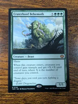 Craterhoof Behemoth 138 Mythic Tarkir: Dragonstorm Magic: The Gathering NM/M - Image 1