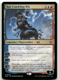 Ral, Crackling Wit #230 (NM) Bloomburrow BLB Magic MTG - Image 1