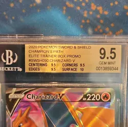 Pokemon TCG Charizard V SWSH050 Holo Promo BGS 9.5 English 2020 - Image 3
