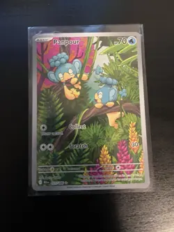Panpour Black Bolt Holo Illustration Rare Pokemon TCG SV 101/086 - Image 1