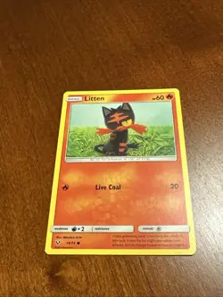 Litten 015/073 Shining Legends Regular Pokemon TCG Card - Image 1