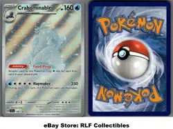 2024 Pokemon, Stellar Crown, #149/142 Crabominable, Holo Illustration Rare - Image 1