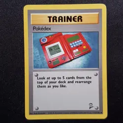 Pokedex 87/102 Uncommon Base Set Unlimited Pokemon Lightly Played - Image 1