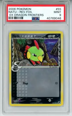 2006 POKEMON EX DRAGON FRONTIERS NATU #55 REVERSE HOLO PSA 9 MINT #40769046 - Image 1