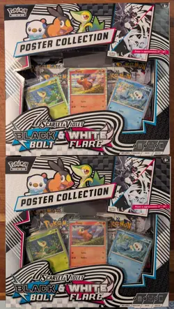 Pokemon TCG: Black Bolt & White Flare- Unova Poster Collection Box [lot of 2] - Image 1