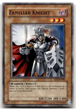 Familiar Knight Common Yu-Gi-Oh! Movie Exclusive Pack EP1-EN006 NM - Image 1