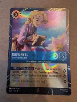 Disney Lorcana Rapunzel Epcot Festival of Arts Promo Trading Card Holo 2026 - Image 1