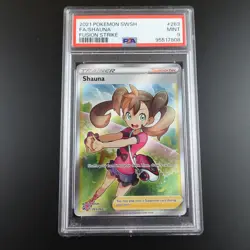 PSA 9 Shauna 263/264 Fusion Strike Holo Full Art Graded Pokemon Card - Image 1