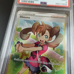 PSA 9 Shauna 263/264 Fusion Strike Holo Full Art Graded Pokemon Card - Image 2
