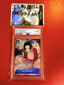 Bandai One Piece Card Game Boa Hancock Illustration Box Vol 1 #004 Foil PSA 10 - Image 1